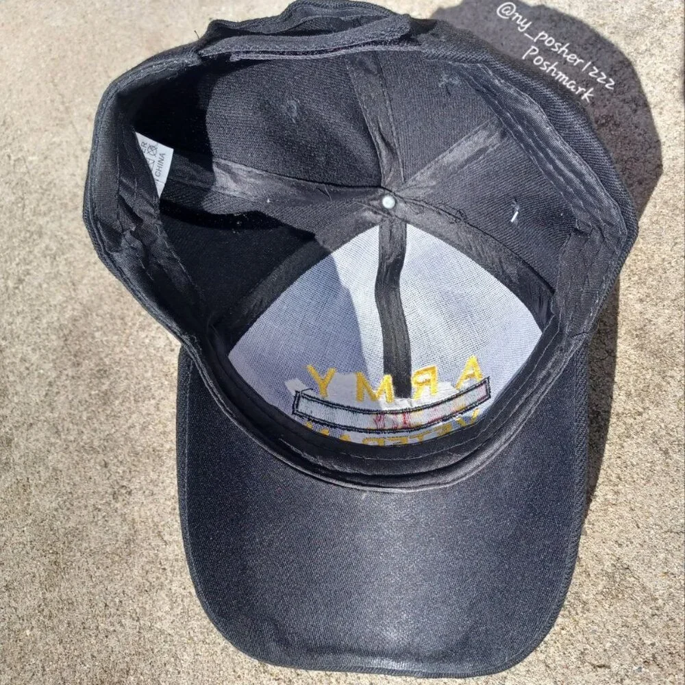 𝗗𝗙 𝗔𝗥𝗠𝗬 𝗩𝗘𝗧𝗘𝗥𝗔𝗡 Baseball Cap Black